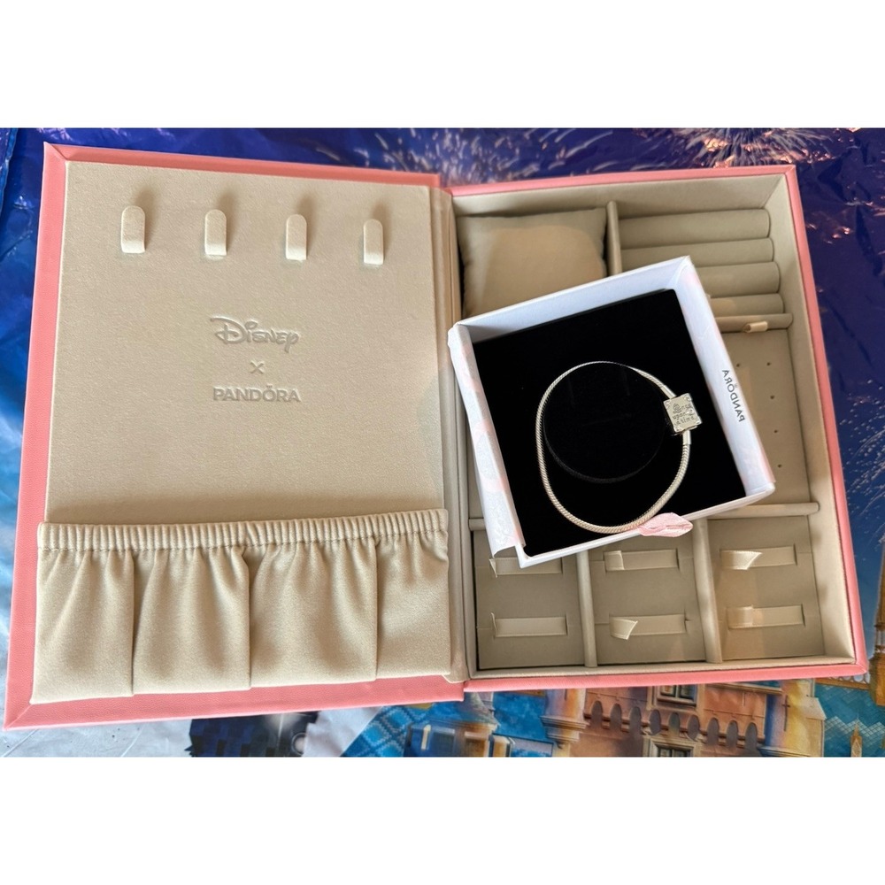 2026 Disney Parks Pandora Princess Collection Storybook Bracelet & Jewelry Box